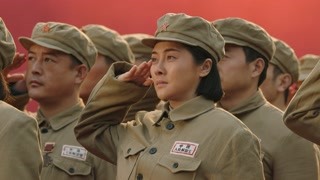 丑子岡參加升旗儀式
