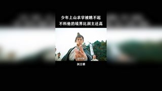 少年上山拜师求学被众弟子瞧不起，不料此少年竟是个一代宗师，洞主得知后马上对少年开出特例特办的待遇 #剑王朝