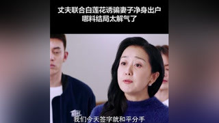 （三）妻子手撕白莲花，让丈夫净身出户，实在解气 #李佳航