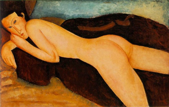 莫迪里阿尼-Reclining nude from the Back 第1页