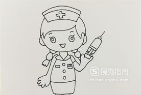 怎样画简单漂亮的护士姐姐学习学习吧