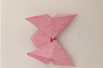 手工简单蝴蝶结折纸