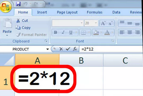 excel2007乘法如何计算