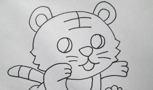 儿童学画小动物6老虎的画法详情介绍