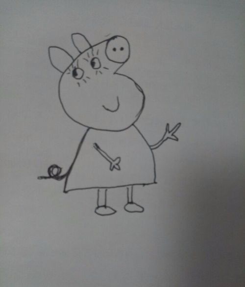 猪妈妈的简笔画来看看吧