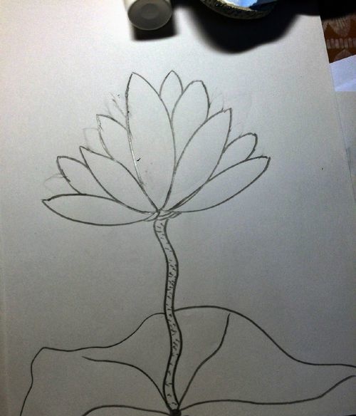 教你简笔画之莲花具体内容