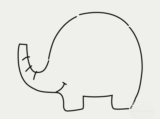 如何画大象简笔画步骤具体内容