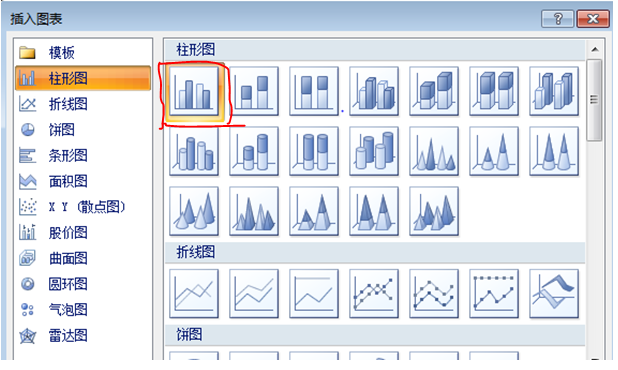 excel2007怎么做柱形圖