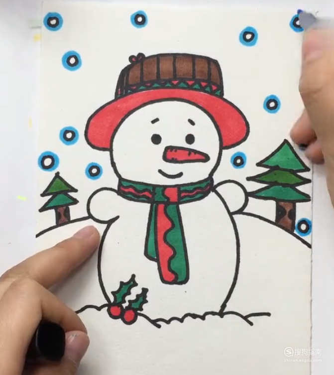 怎样画儿童简笔画下雪了划重点了