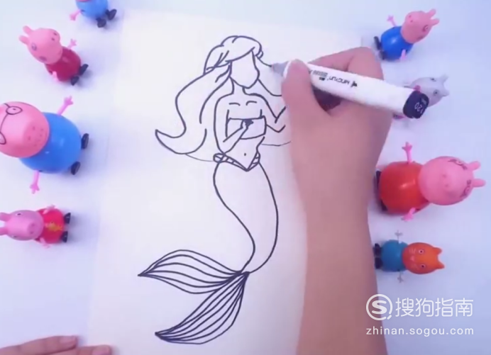 如何画简笔画小美人鱼具体内容