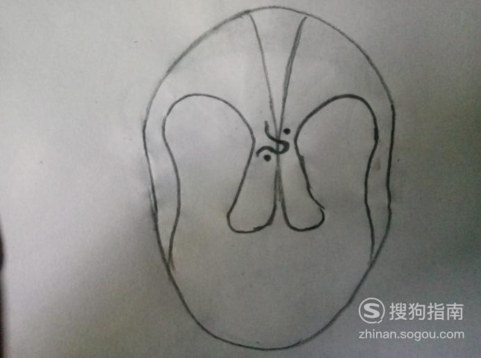 简笔画京剧脸谱之严颜照着学就行了