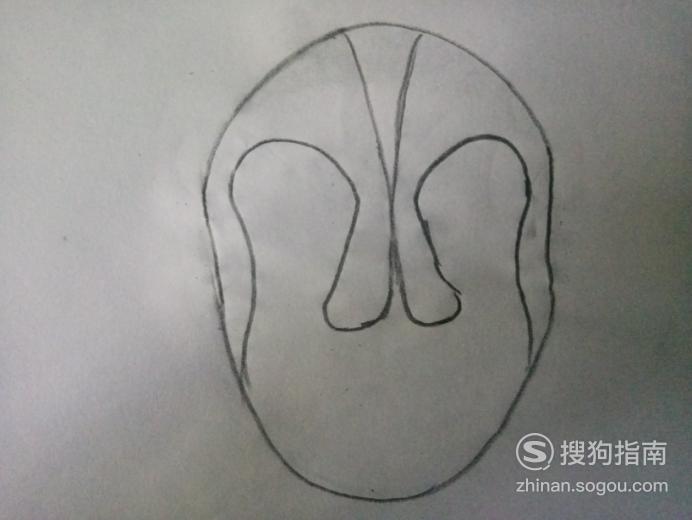 简笔画京剧脸谱之严颜照着学就行了