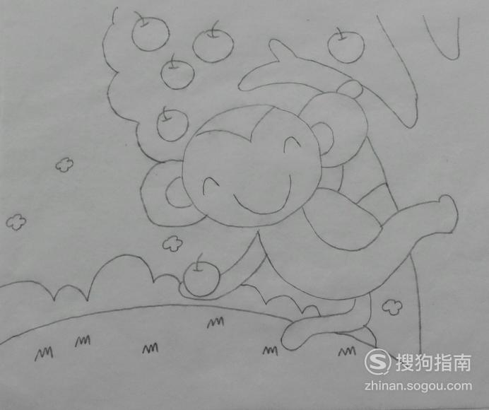 如何画小猴子摘苹果的简笔画懂得这些技巧就够了