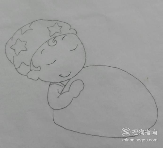 如何画睡觉的男孩的简笔画来学习吧