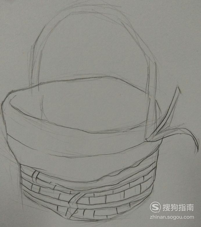 简笔画入门必学教程竹篮照着学就行了