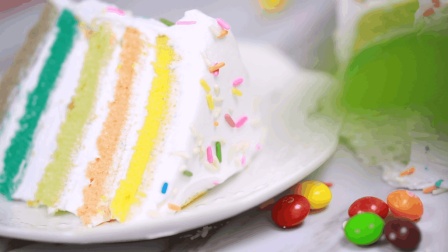 3分钟教你做超省事又零失败的彩虹蛋糕 111