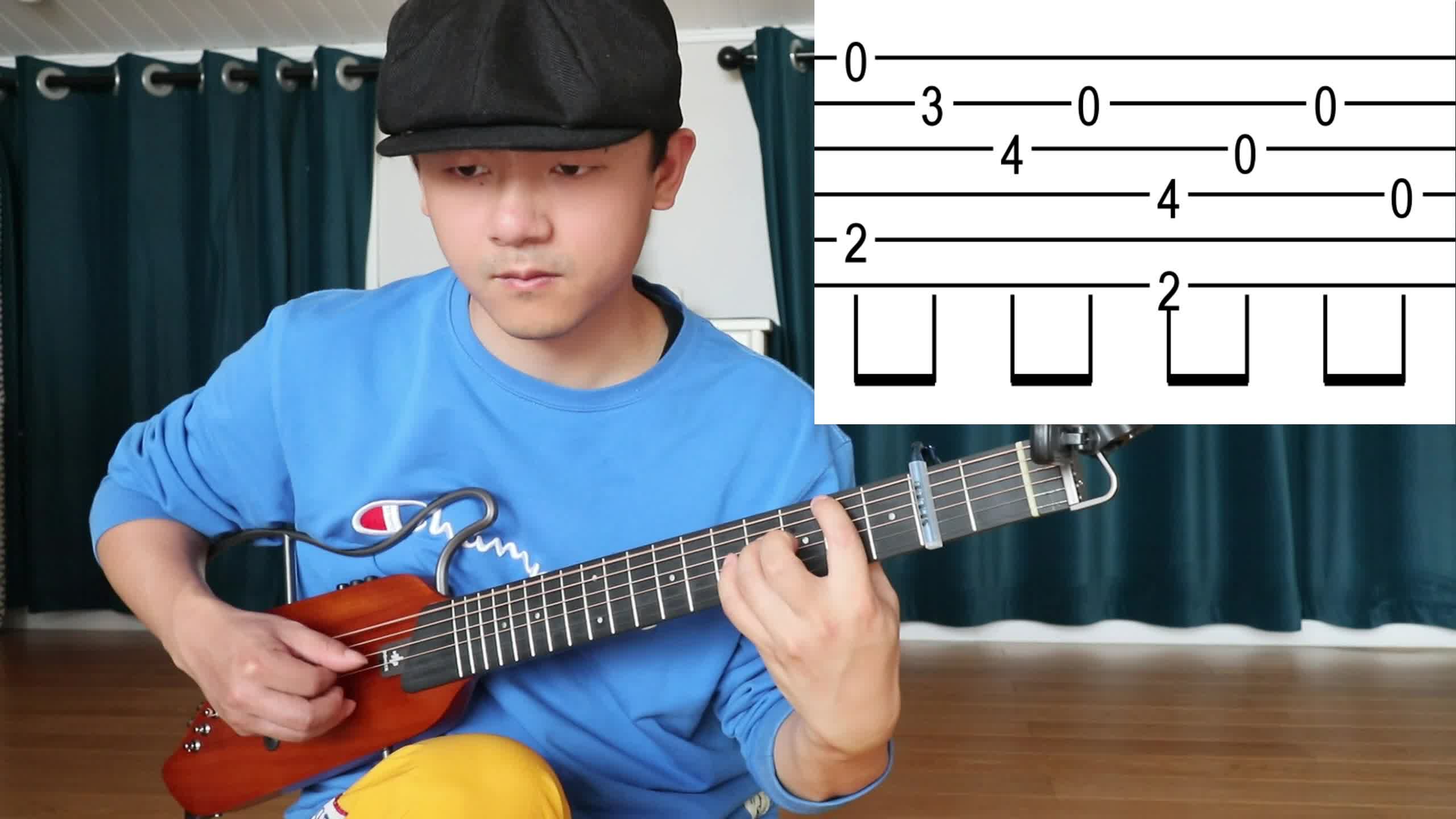 【潇潇指弹教学】岸部真明《夏天过后的大海》第三部分吉他教学 完结篇 夏終海