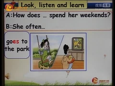 第36集 Unit8 At the weekends 互相询问如何度过周末