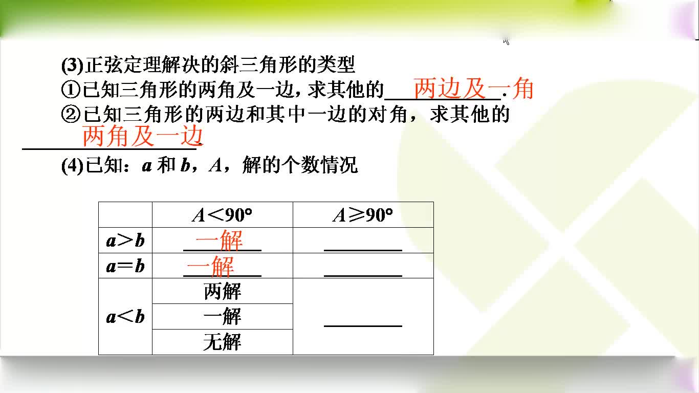 高考数学压轴题 突破运用正弦定理应用  高考数学微课_clip_1