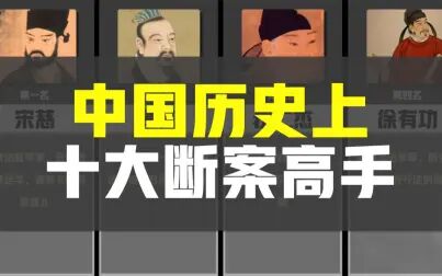 [图]中国历史上十大断案高手