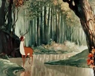 [图]【苏联动画】鹿与狼 The deer and the wolf 1950