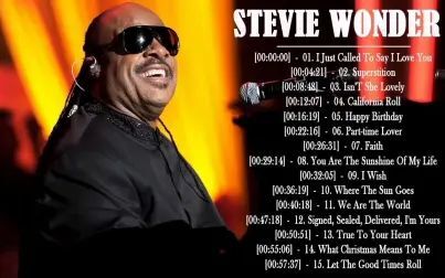 [图]Stevie Wonder Greatest Hits - Best Songs Of Stevie Wonder