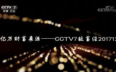 [图]亿万财富来源——CCTV7致富经20171220