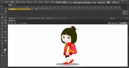 [图]animate视频教程3-3 逐帧动画设置1