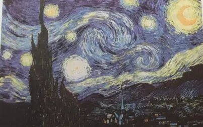 [图]【the starry night】梵高作品星夜/英语课文