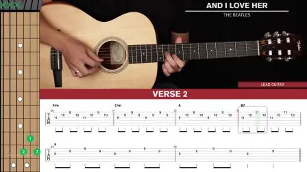 [图]And I Love Her Guitar Cover The Beatles |Tabs + Chords|