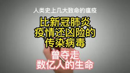 [图]比新冠疫情病毒还凶险的传染病,盘点人类历史上几大致命的瘟疫