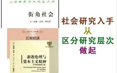 [图]拆书·袁方《社会研究方法教程》:社会研究,从区分研究层次做起