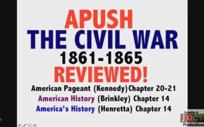 [图]【AP USH】美国历史 E20 The Civil War