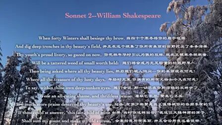 [图]Sonnet 2--William Shakespeare