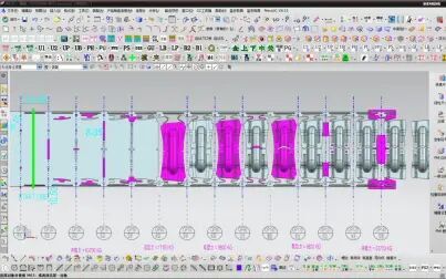 [图]汽车冲压模具设计之AutoFormR6CAE软件-连续模全工序分析学习