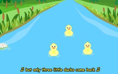 [图]英语启蒙儿歌 Five Little Ducks