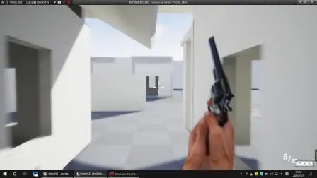 [图]耗时一天...自学UE4虚幻引擎制作的FPS游戏demo