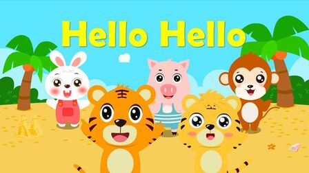 [图]优秀早教启蒙童谣之贝乐虎英文儿歌《Hello Hello》