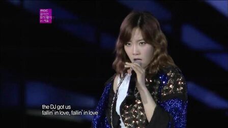 [图]韩国歌手翻唱欧美热门歌曲 dj got us fallin' in love