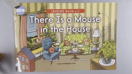 [图]少儿英语RAZ分级阅读C 90 There is a mouse in the house