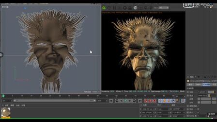 [图]C4D人物建模C4D毛发使用讲解c4d高级实战超详细课程讲解