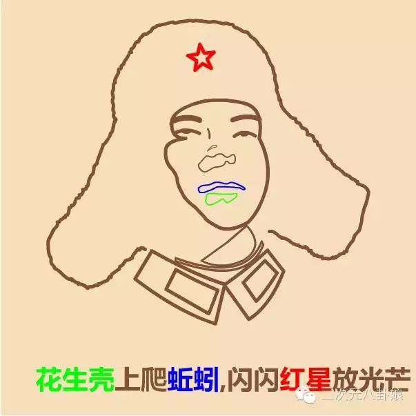 怎么画雷锋