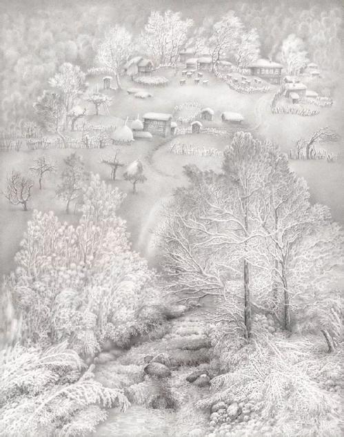 素描怎样画雪素描画雪的方法