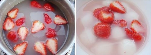 学习草莓糖水汤圆的做法