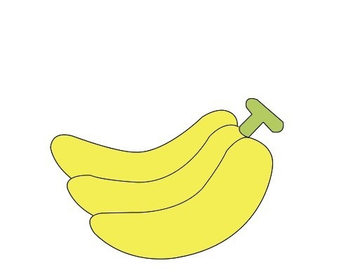 如何画香蕉简笔画