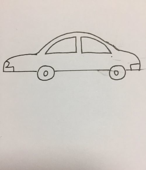小汽车的简笔画画法