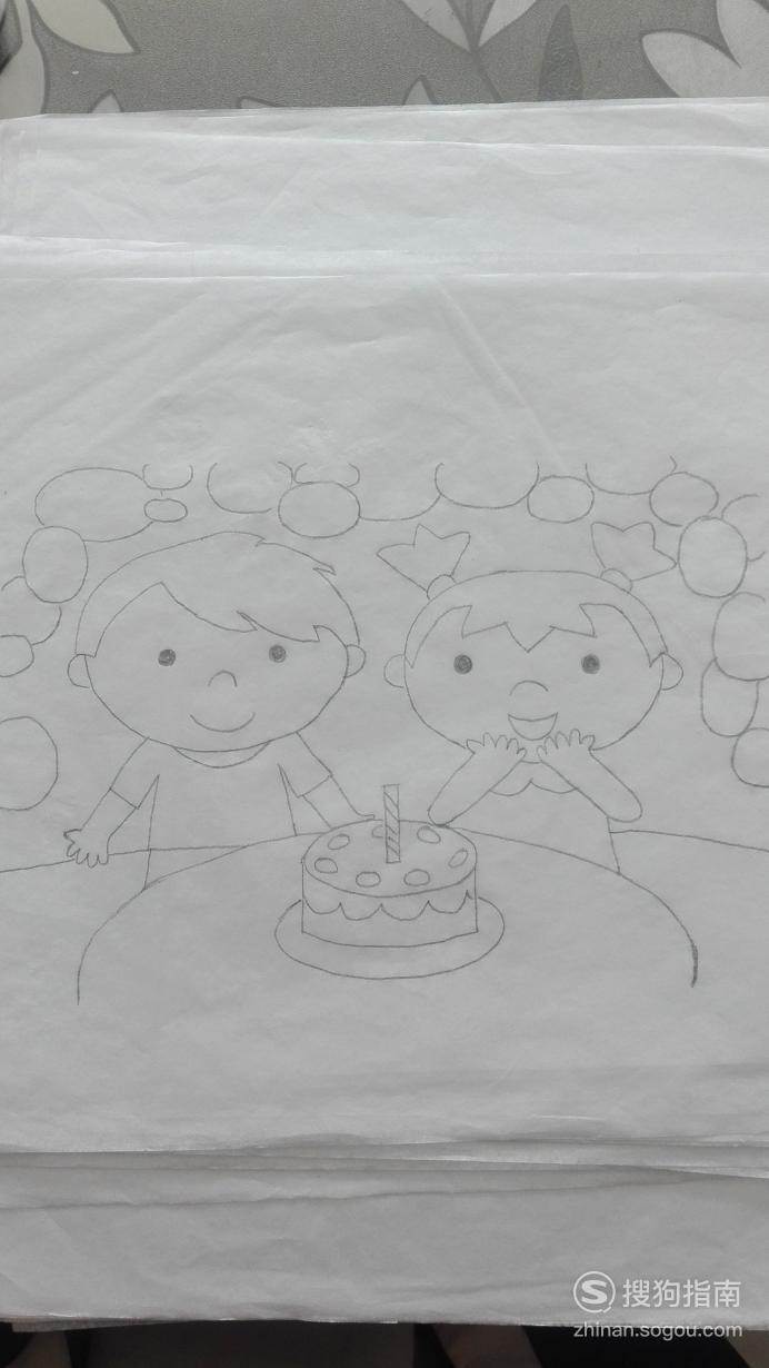 如何画过生日的孩子的简笔画优质