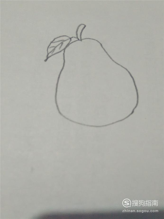 教你画水果梨子的简笔画
