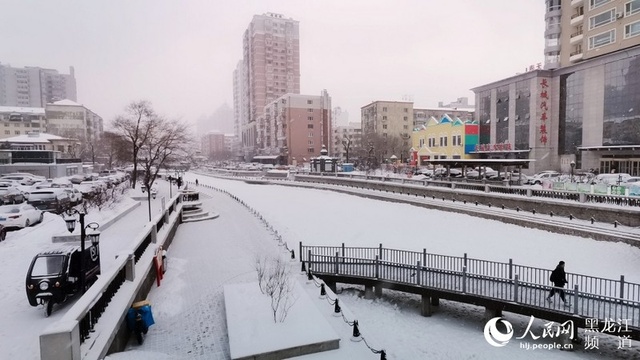 哈尔滨飘落2020年首场降雪 雪后降温 第1页