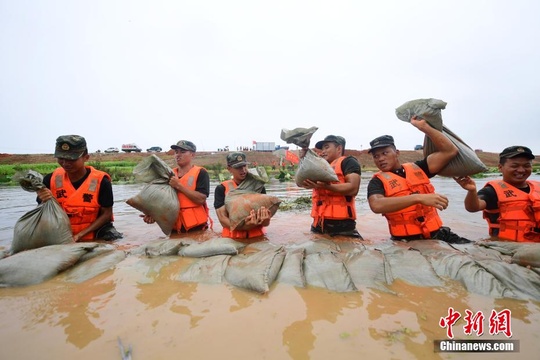 江西永修九合联圩突发泡泉险情 第1页